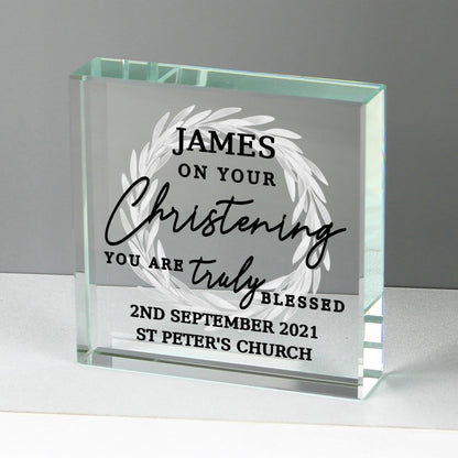 Personalised 'Truly Blessed' Crystal Token - image 2