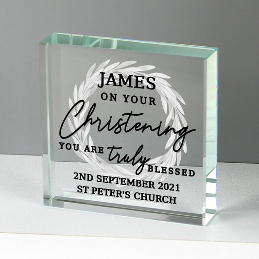 Personalised 'Truly Blessed' Crystal Token - image 2