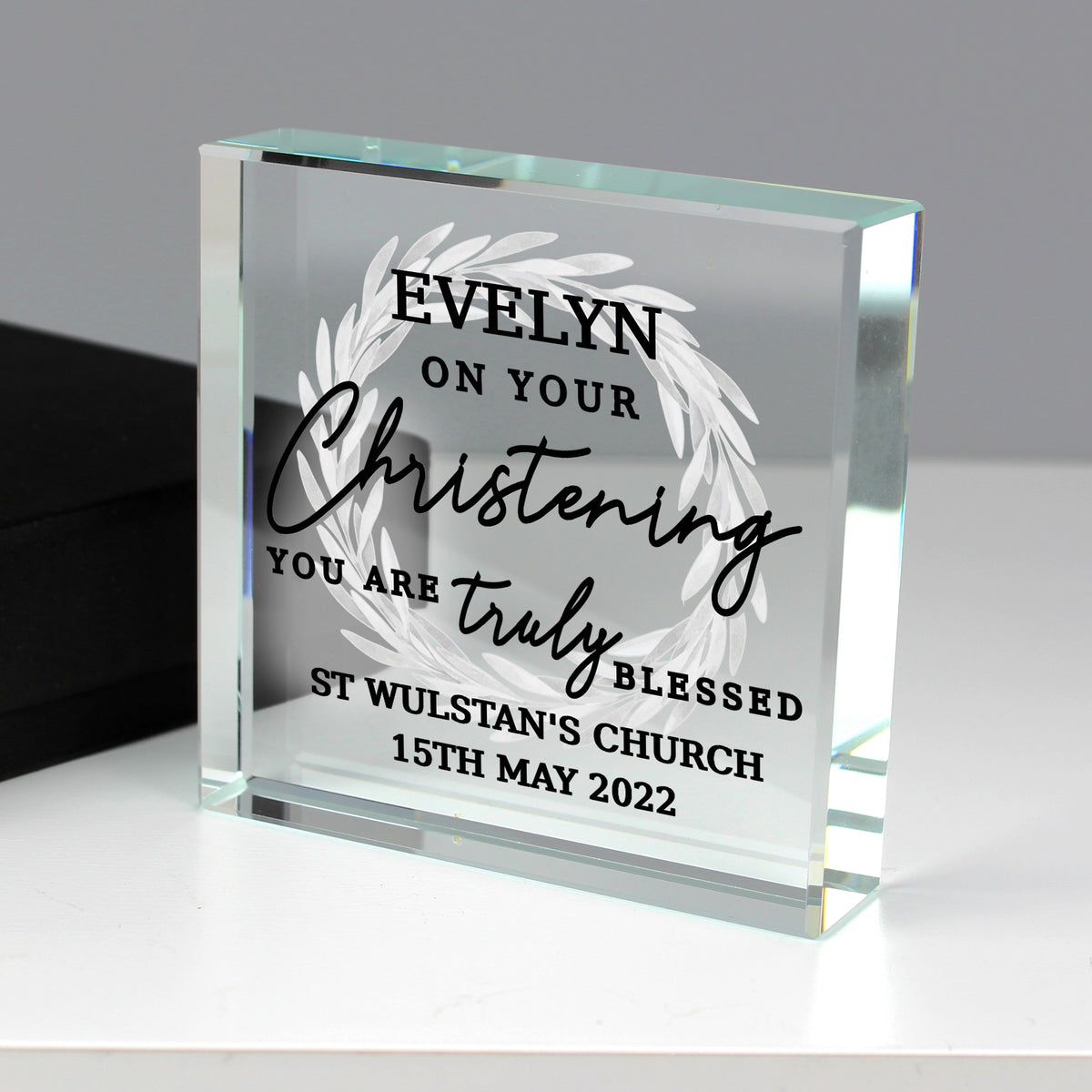 Personalised 'Truly Blessed' Crystal Token - image 3
