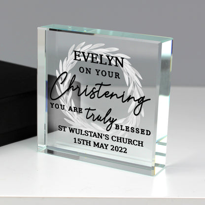 Personalised 'Truly Blessed' Crystal Token - image 3