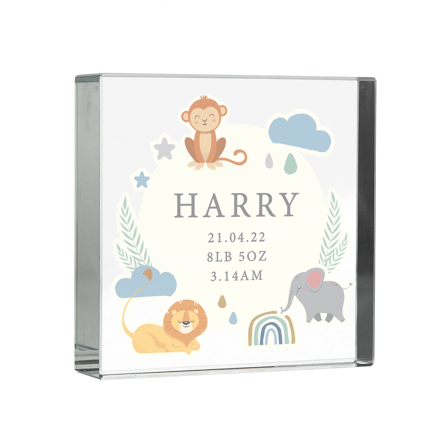 Personalised Safari Animals Crystal Token - image 5