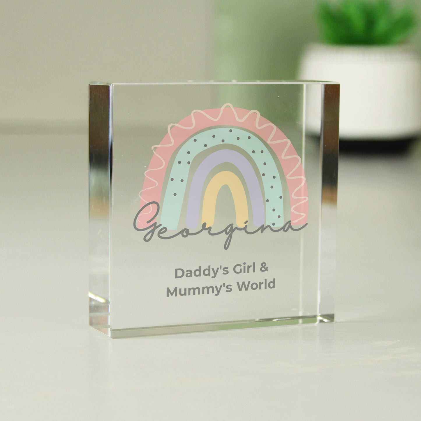 Personalised Rainbow Crystal Token - image 2