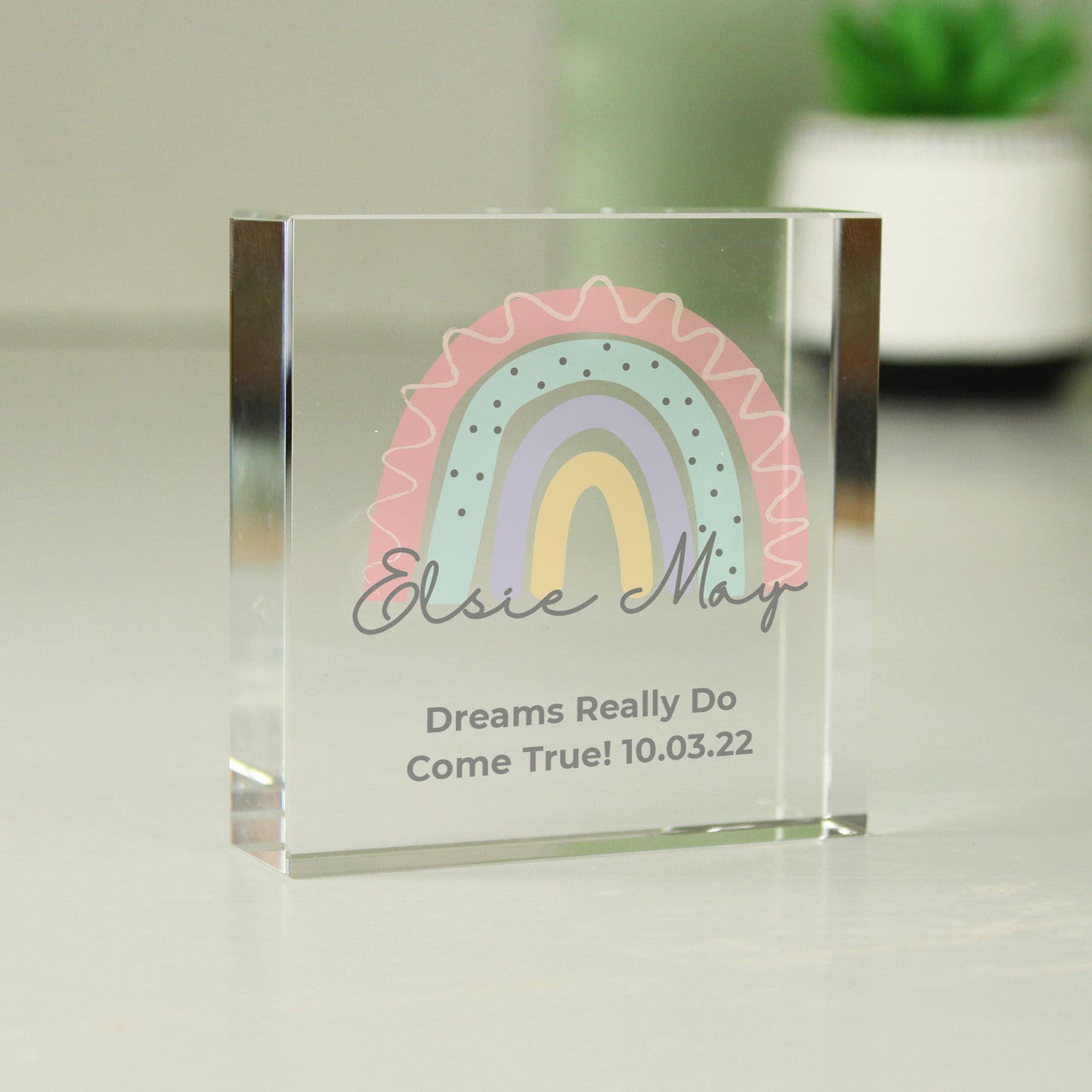 Personalised Rainbow Crystal Token - image 3