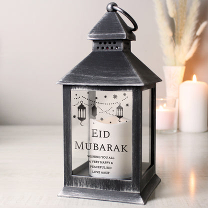 Personalised Eid and Ramadan Black Lantern - image 4