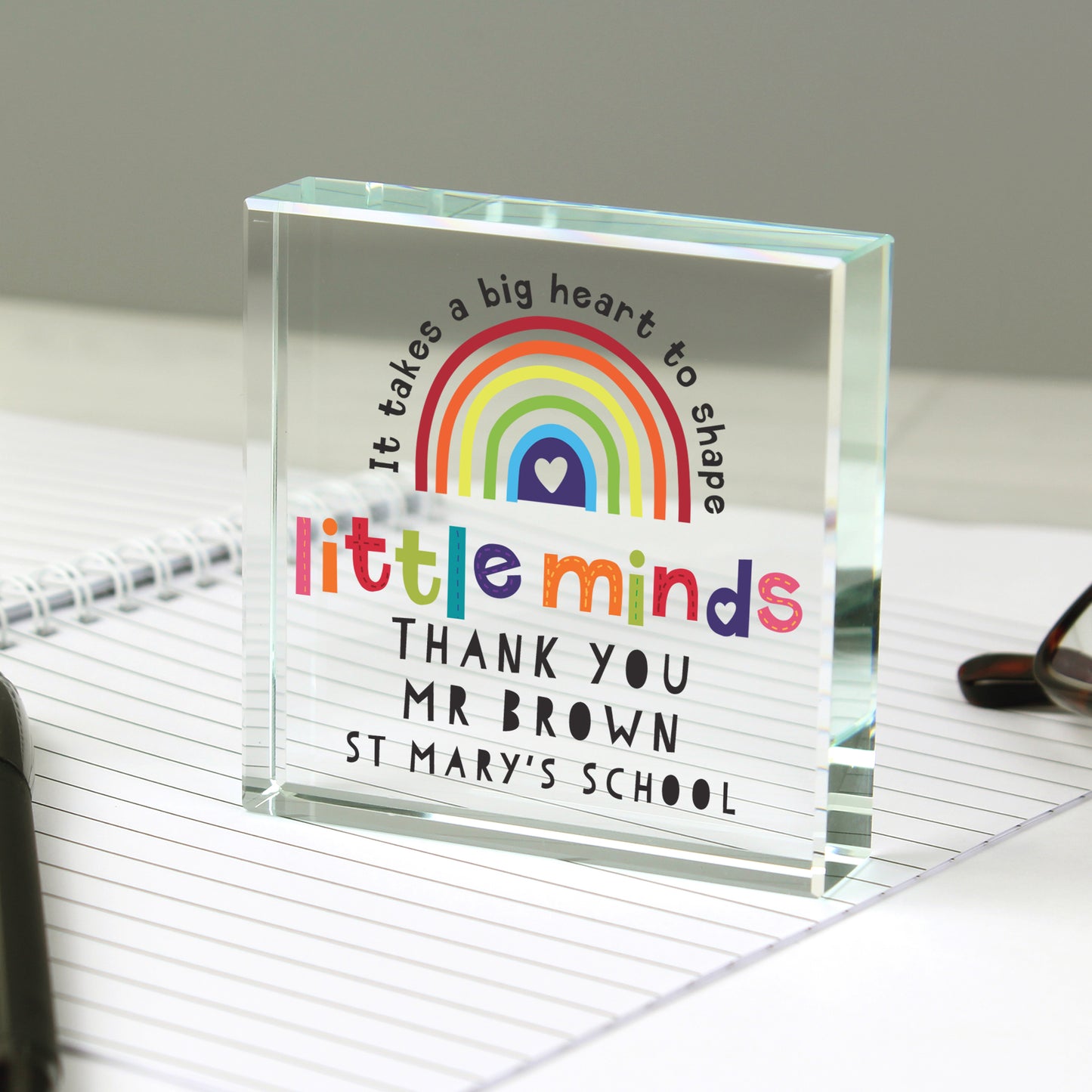 Personalised Shape Little Minds Crystal Token - image 2