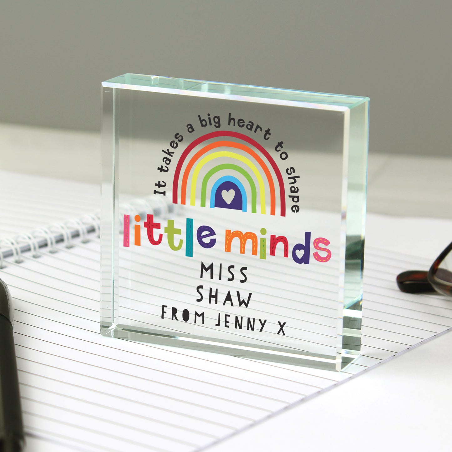 Personalised Shape Little Minds Crystal Token - image 6