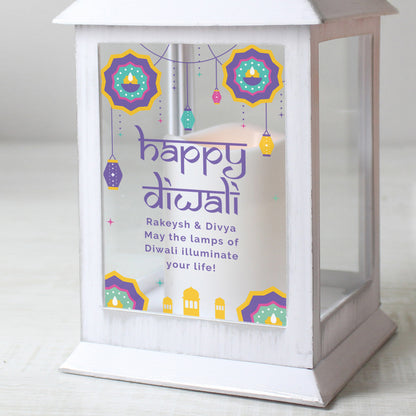 Personalised Diwali White Lantern - image 2