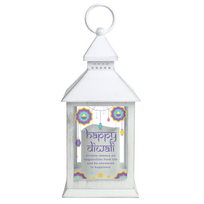 Personalised Diwali White Lantern - image 5