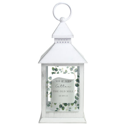 Personalised Botanical White Lantern - image 5
