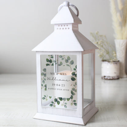 Personalised Botanical White Lantern - image 6