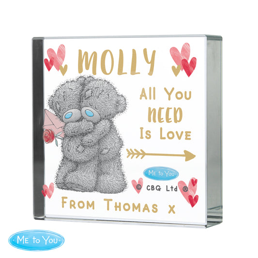 Personalised Me To You Hold You Forever Crystal Token - image 4