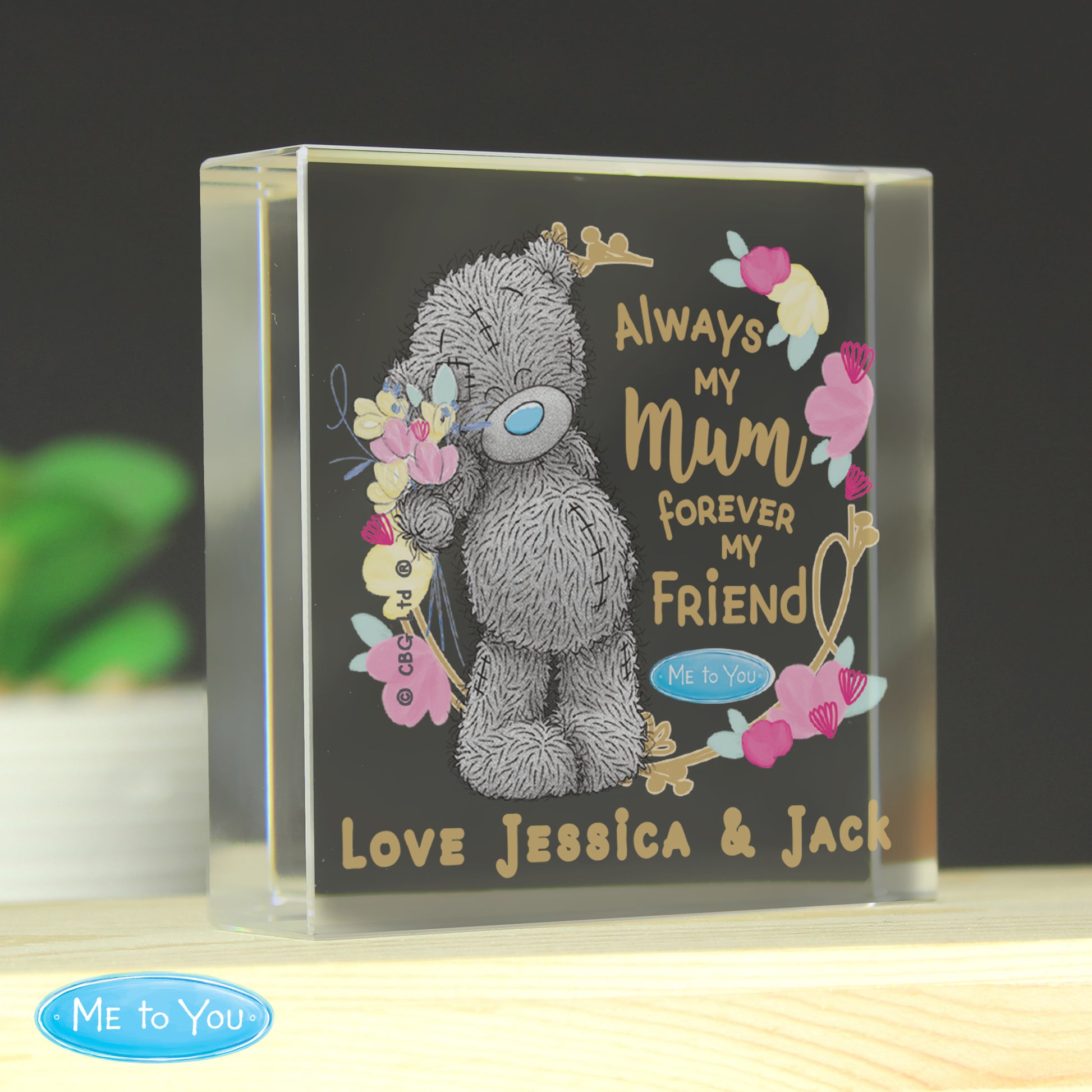 Personalised Me To You Forever My Friend Crystal Token - image 3
