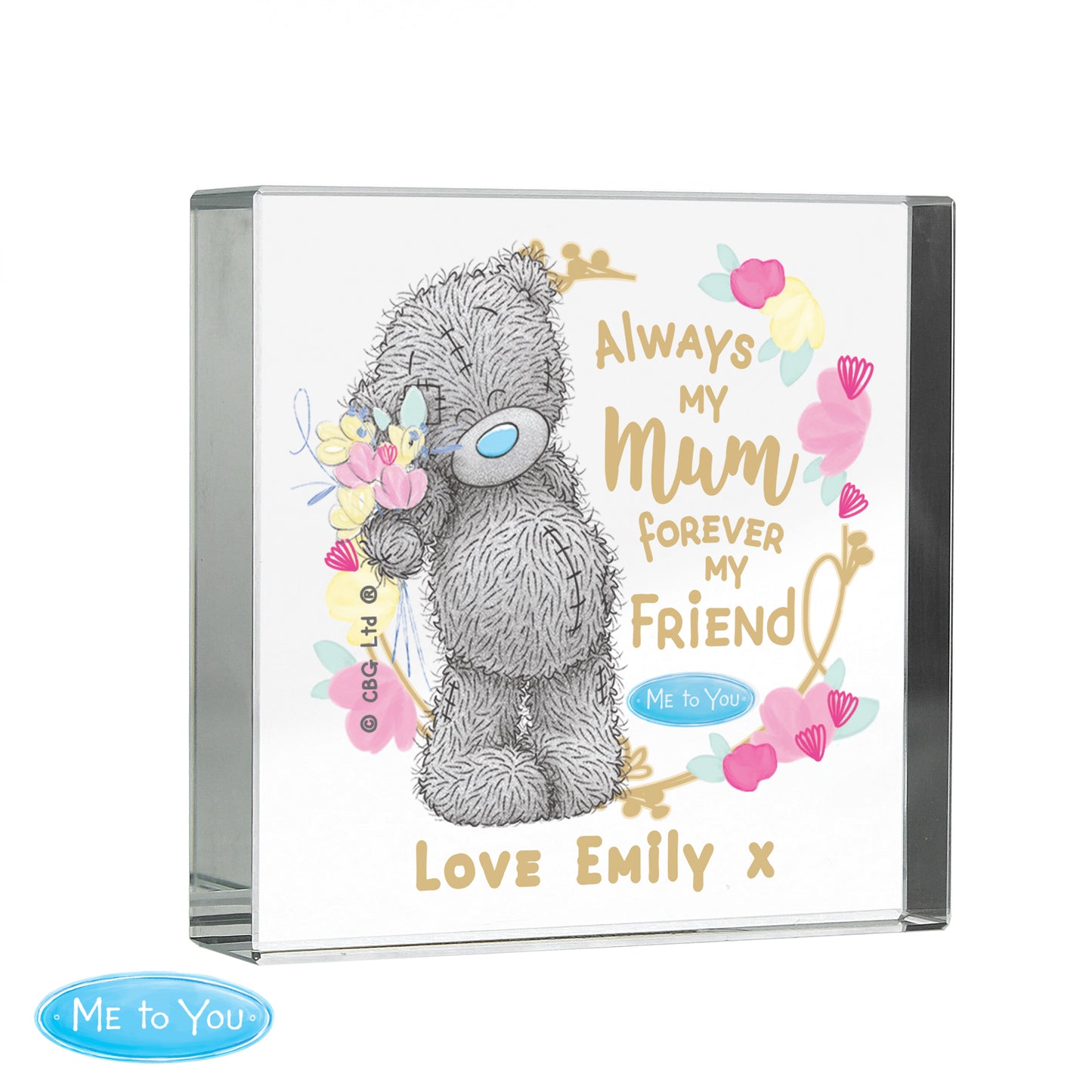 Personalised Me To You Forever My Friend Crystal Token - image 4