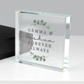 Personalised Botanical Crystal Token from Heartfelt Gifts