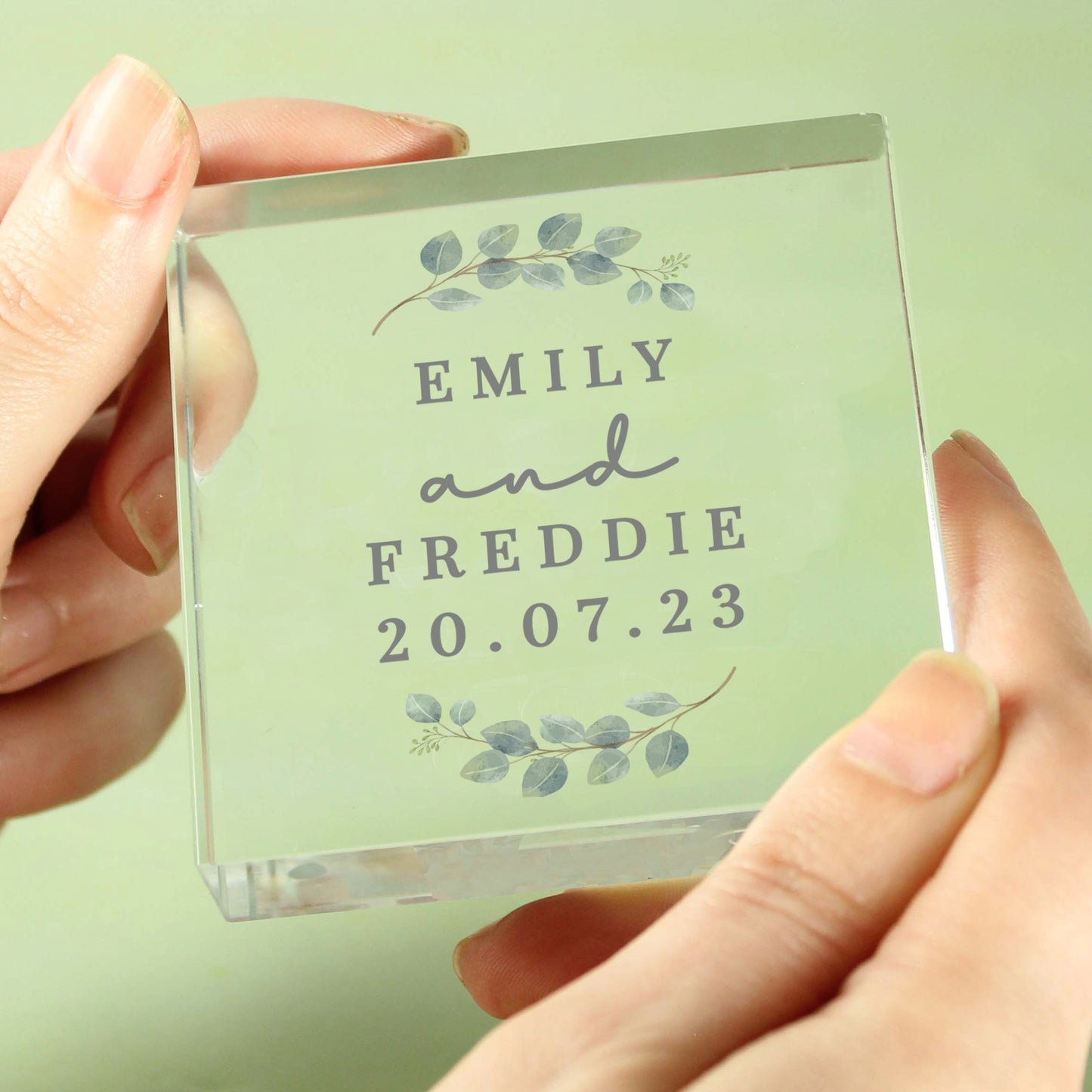 Personalised Botanical Crystal Token - image 6