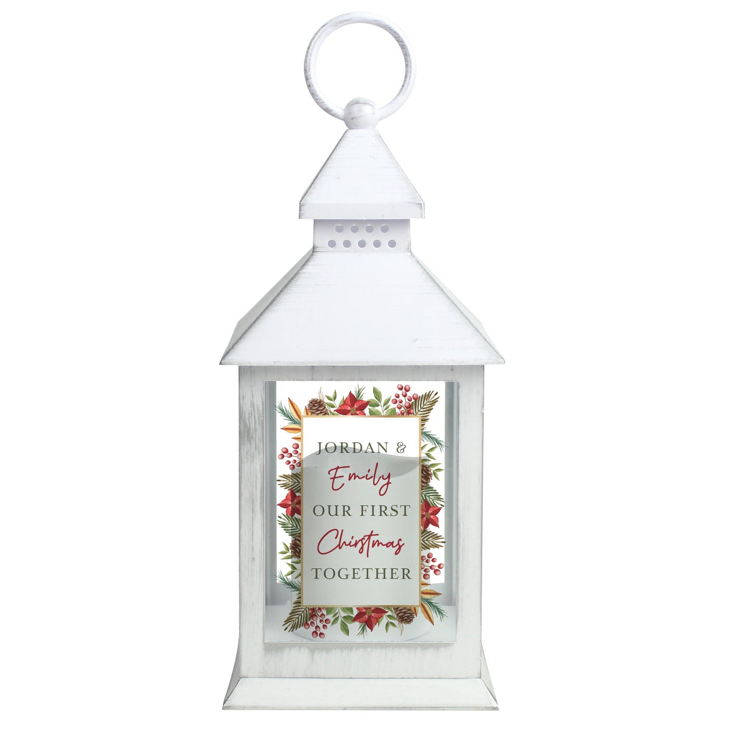 Personalised Christmas White LED Lantern - image 5