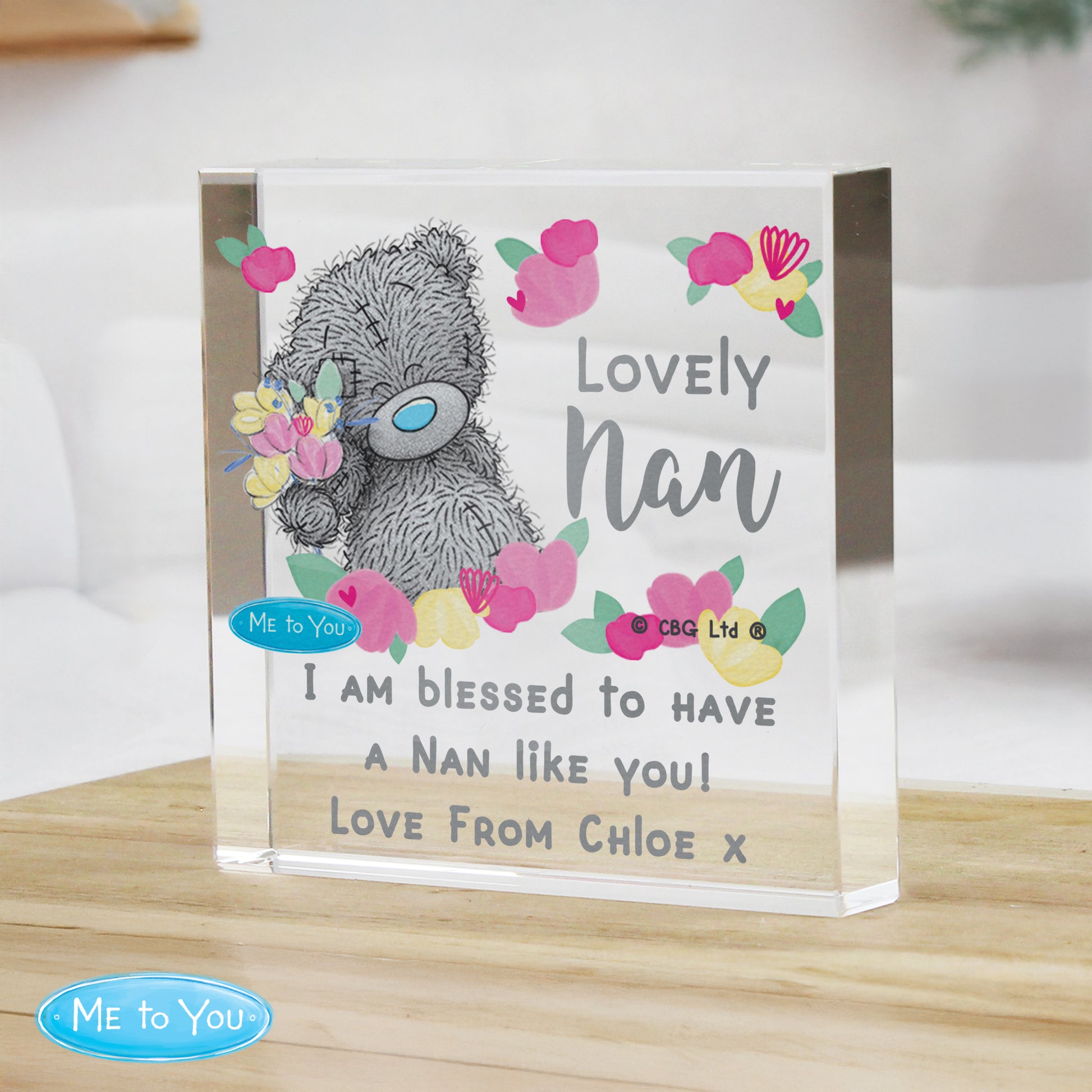 Personalised Me to You Lovely Mum Crystal Token - image 3