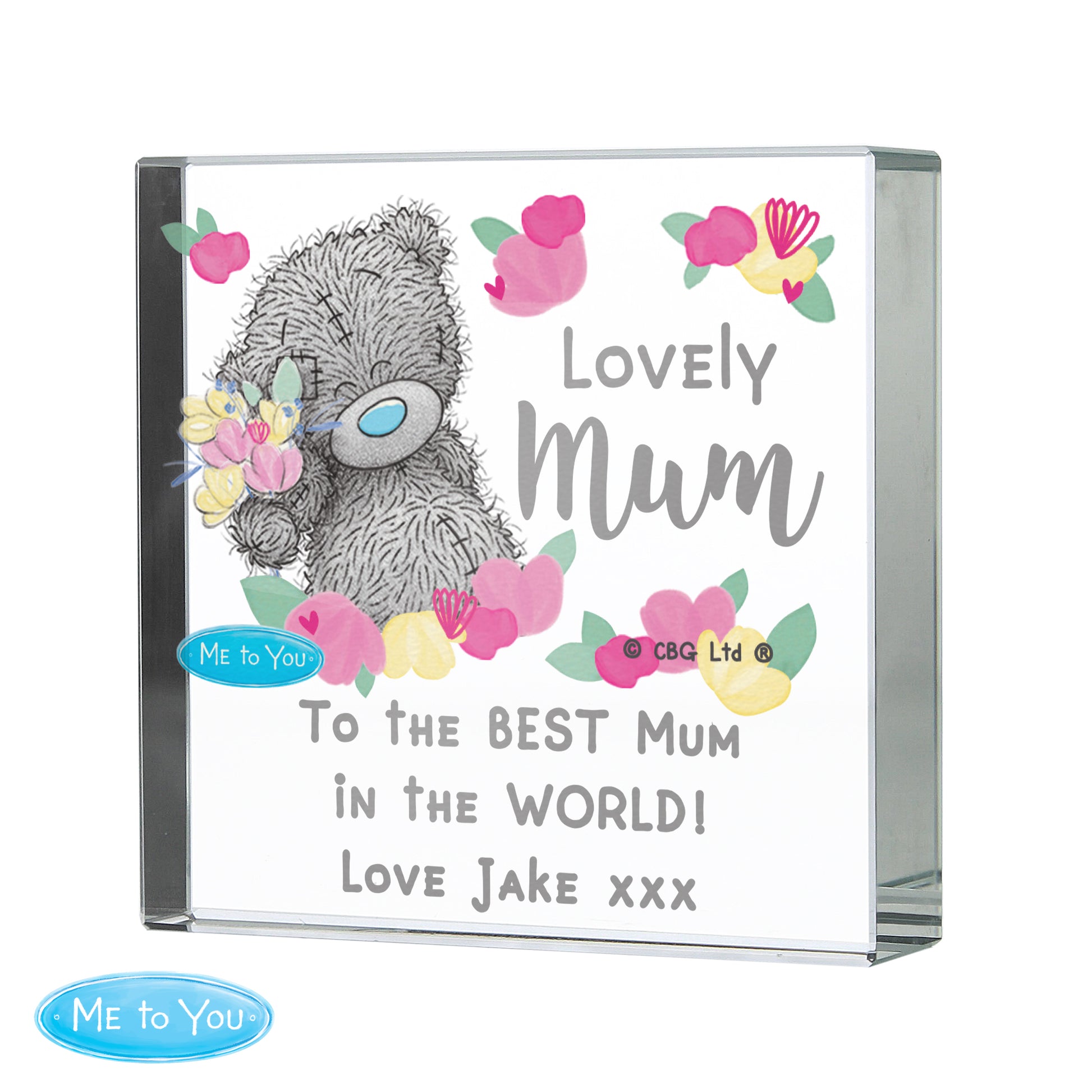 Personalised Me to You Lovely Mum Crystal Token - image 4