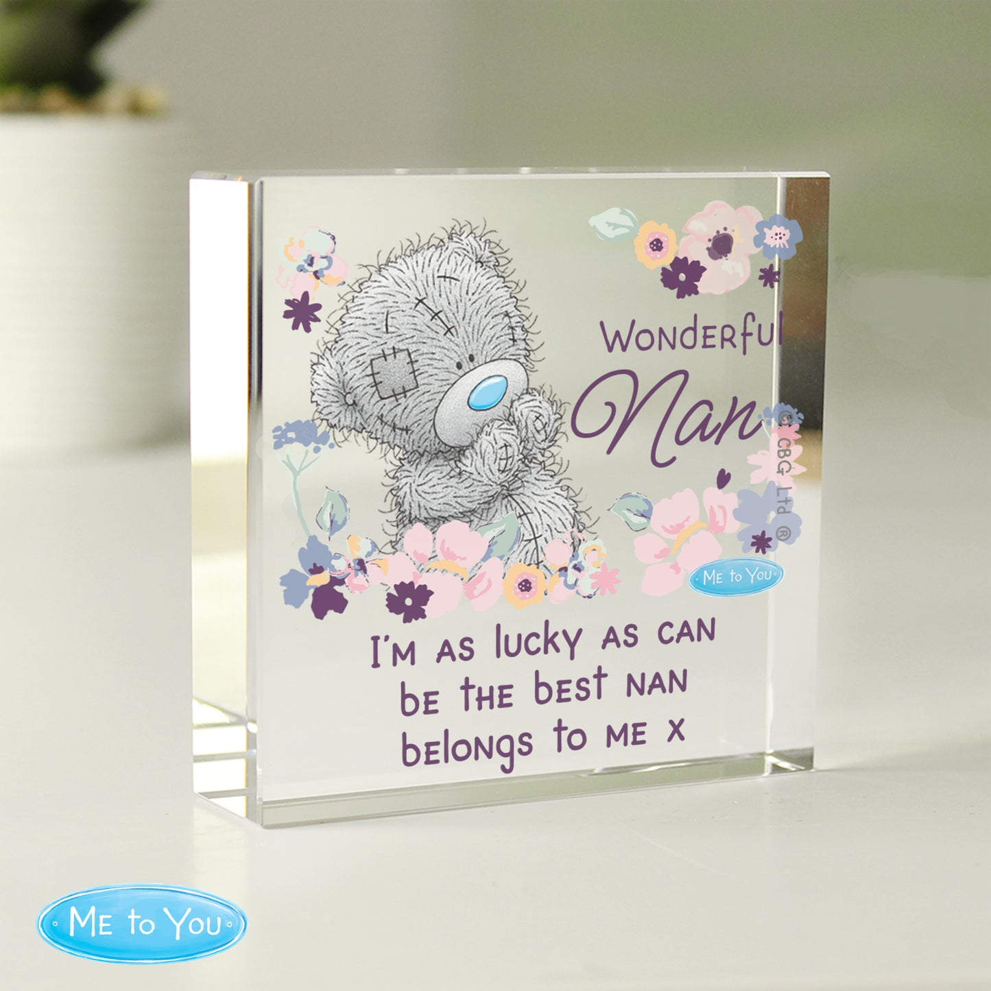 Personalised Me to You Wonderful Nan Crystal Token - image 2