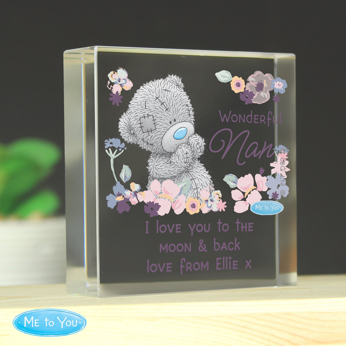 Personalised Me to You Wonderful Nan Crystal Token - image 4