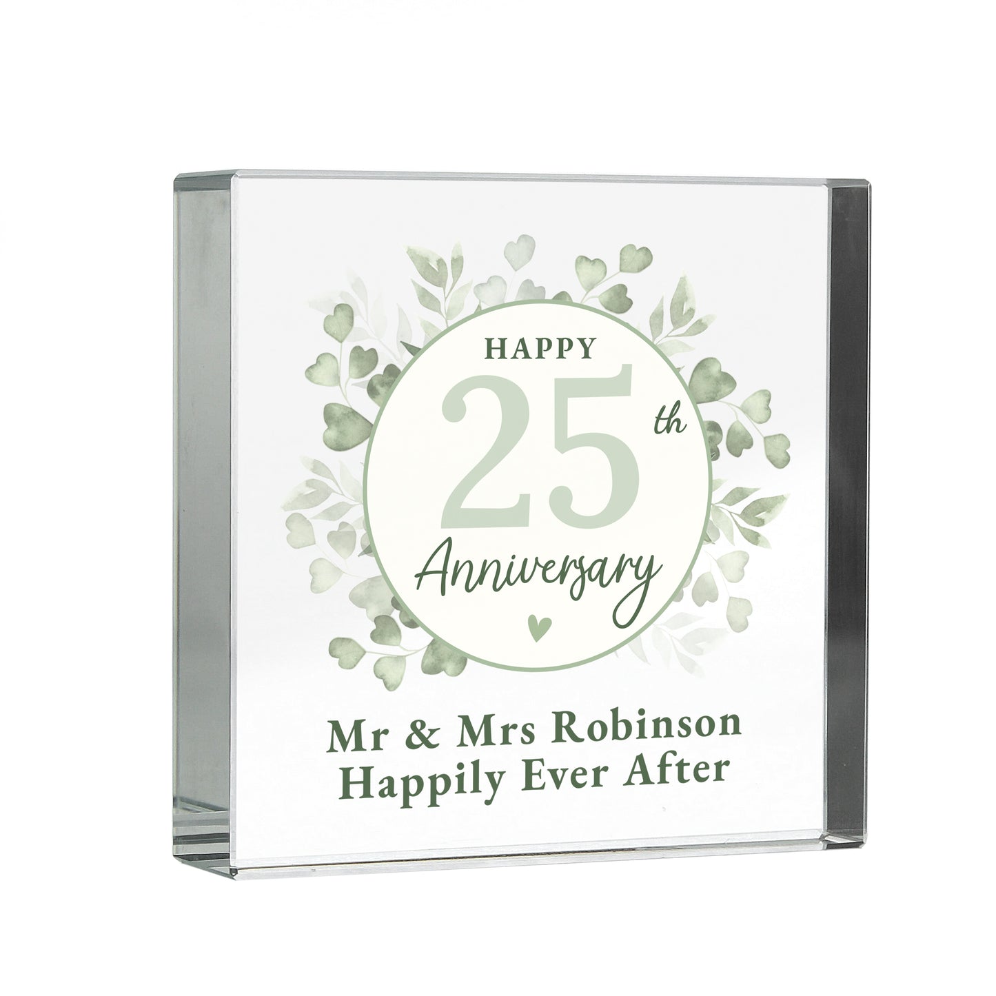 Personalised Botanical Anniversary Crystal Token - image 5