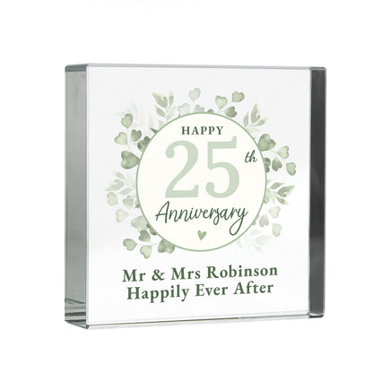 Personalised Botanical Anniversary Crystal Token - image 5