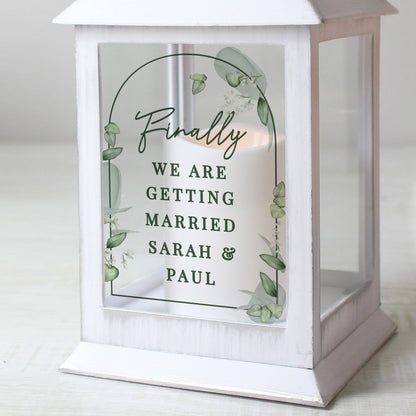Personalised Botanical Wedding Lantern - image 2