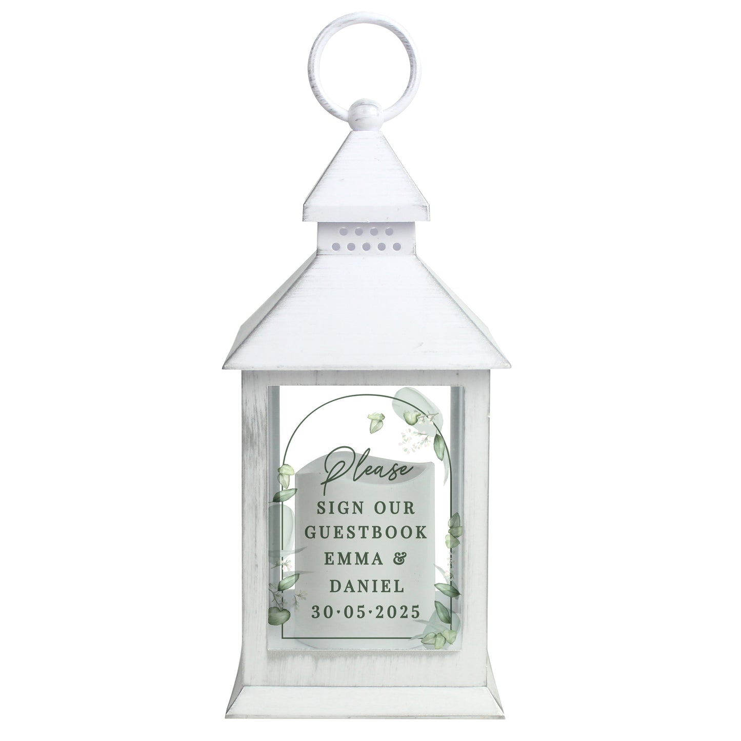 Personalised Botanical Wedding Lantern - image 5
