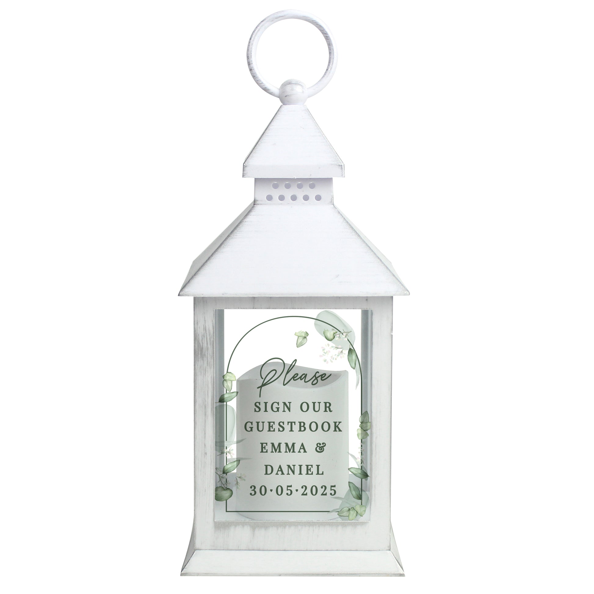 Personalised Botanical Wedding Lantern - image 5