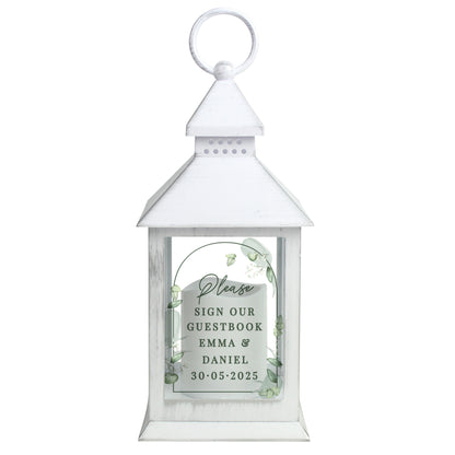 Personalised Botanical Wedding Lantern - image 5