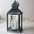 Personalised Home Black Lantern from Heartfelt Gifts