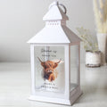 Personalised Highland Cow LED Lantern from Heartfelt Gifts