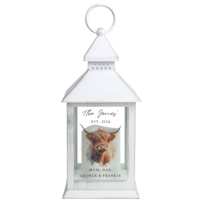 Personalised Highland Cow LED Lantern - image 5