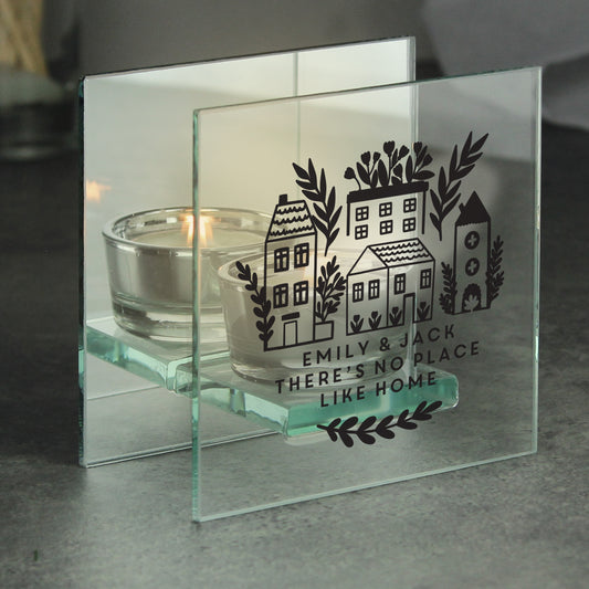 Personalised Home Glass Tealight - image 3
