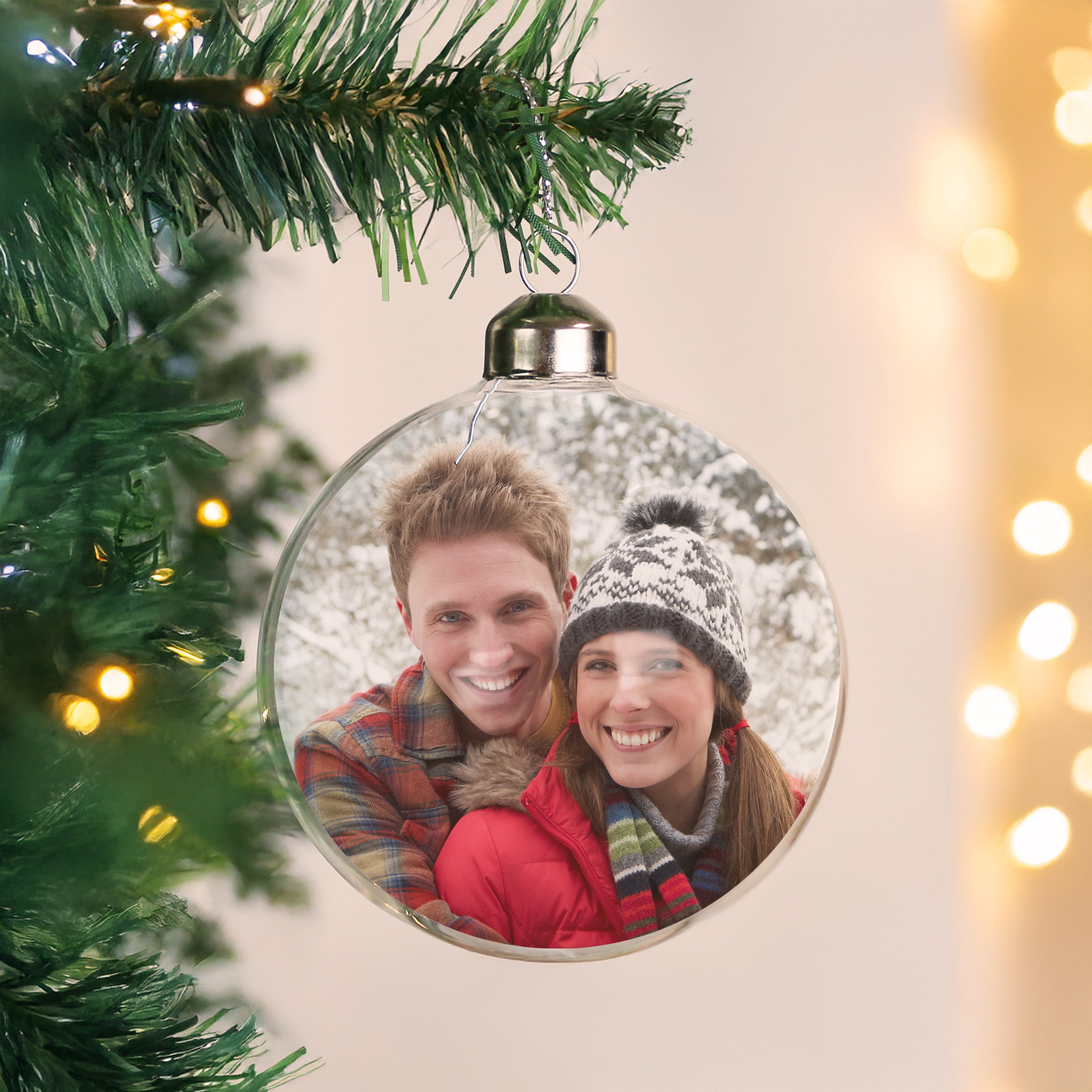 Personalised Photo Upload Glass Bauble from Heartfelt Gifts