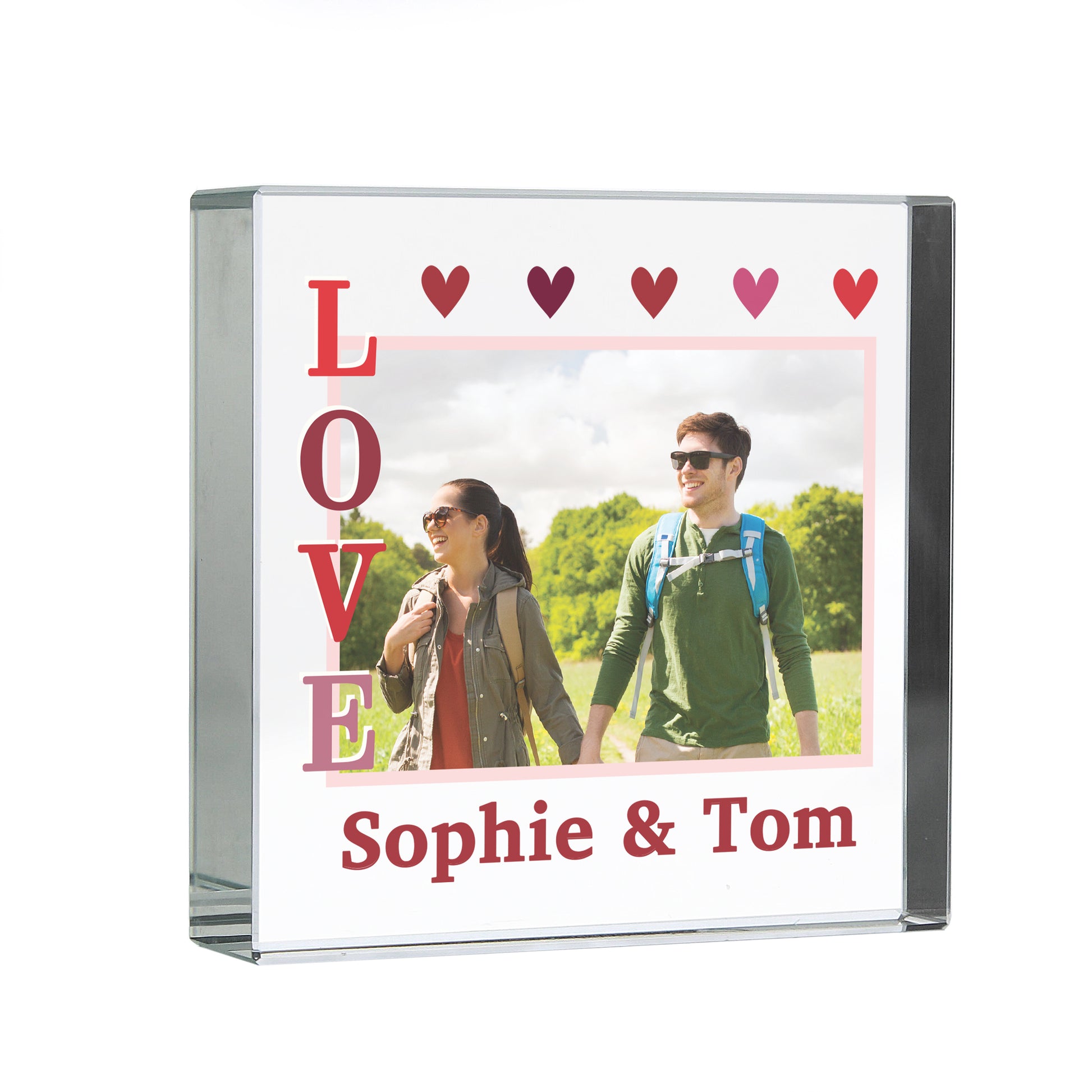 Personalised LOVE Photo Upload Crystal Token - image 5