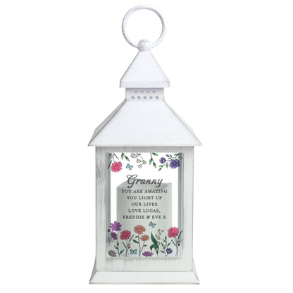 Personalised Wild Flowers LED Lantern - image 5