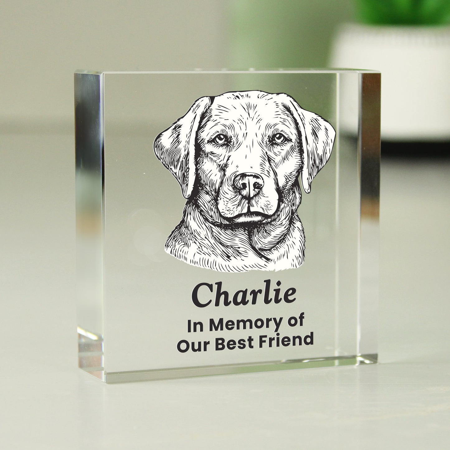 Personalised Dog Breed Small Crystal Ornament - image 4