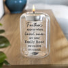 Personalised Loved Ones Memorial Feather Tealight Holder – Bereavement Gift