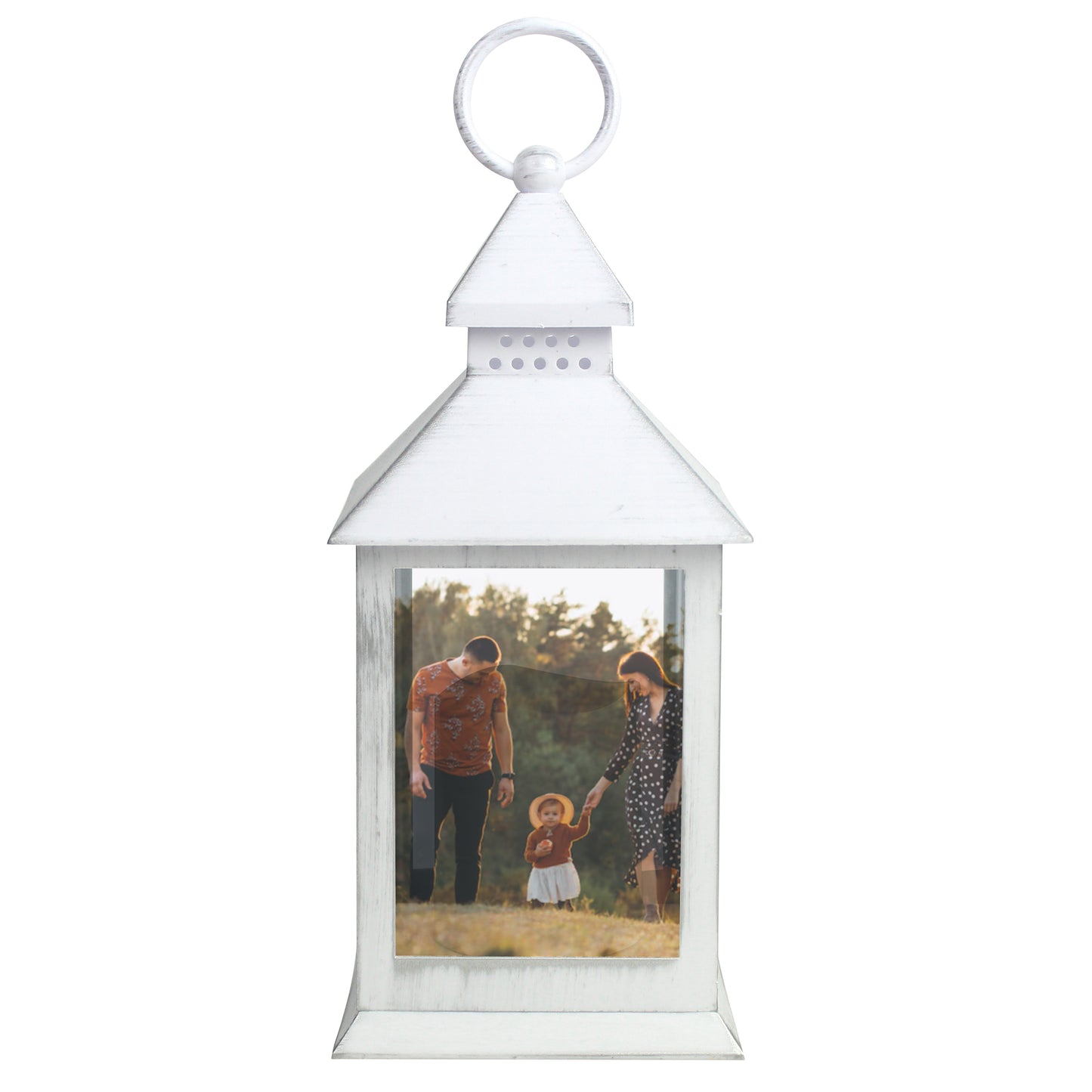 Personalised Photo Upload White Lantern – Birthday Anniversary Memorial Gift - image 4