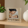 Personalised Photo Upload Small Glass Ornament – Birthday Christmas Keepsake