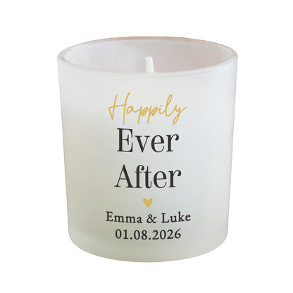 Personalised Black and Gold Free Text Frosted Candle – Any Occasion Gift - image 4