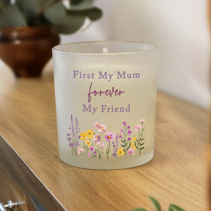 Personalised Wild Flower Jar Candle – Birthday Mother's Day Gift