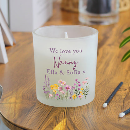 Personalised Wild Flower Jar Candle – Birthday Mother's Day Gift - image 3