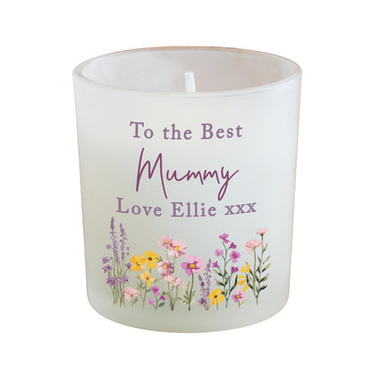 Personalised Wild Flower Jar Candle – Birthday Mother's Day Gift - image 4