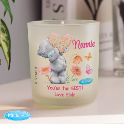 Personalised Me to You Flowery Jar Candle – Tatty Teddy Gift