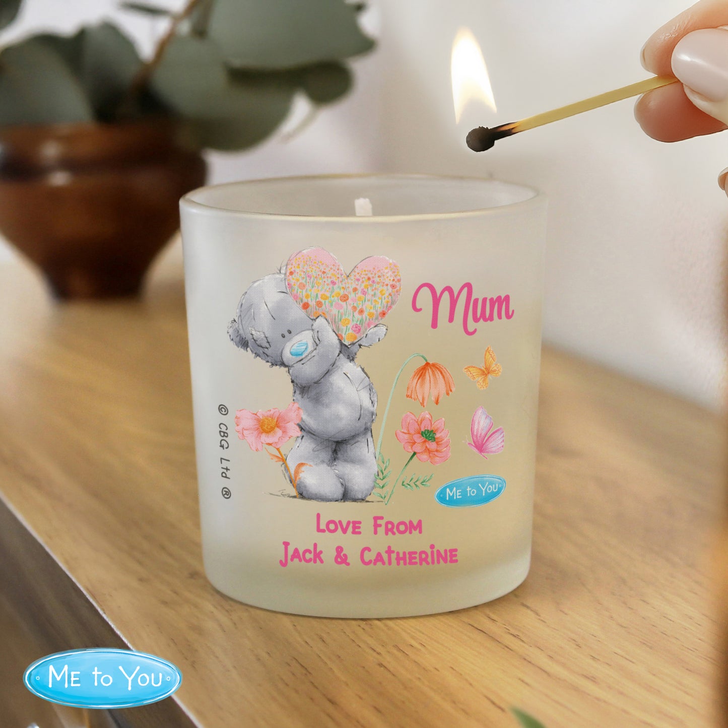 Personalised Me to You Flowery Jar Candle – Tatty Teddy Gift - image 3