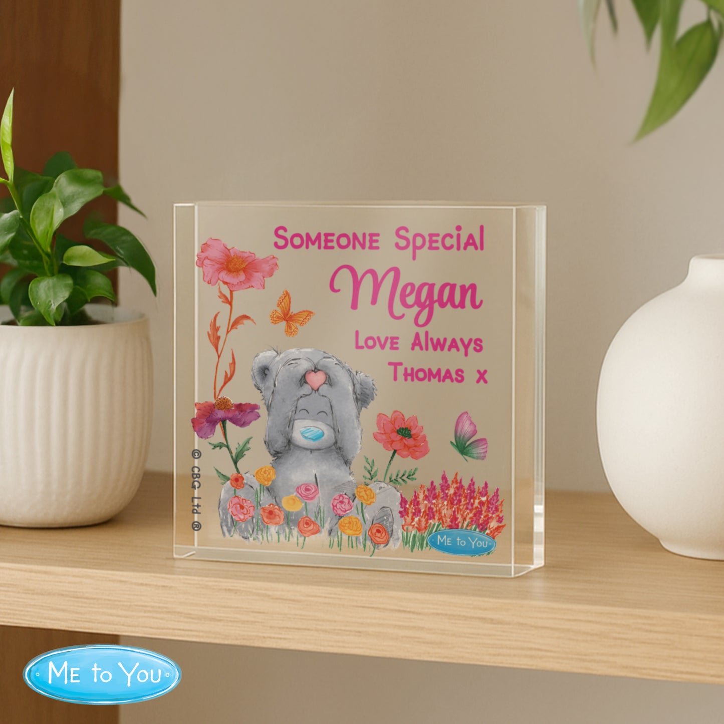 Personalised Me to You Flowery Glass Ornament – Tatty Teddy Keepsake Gift - image 2