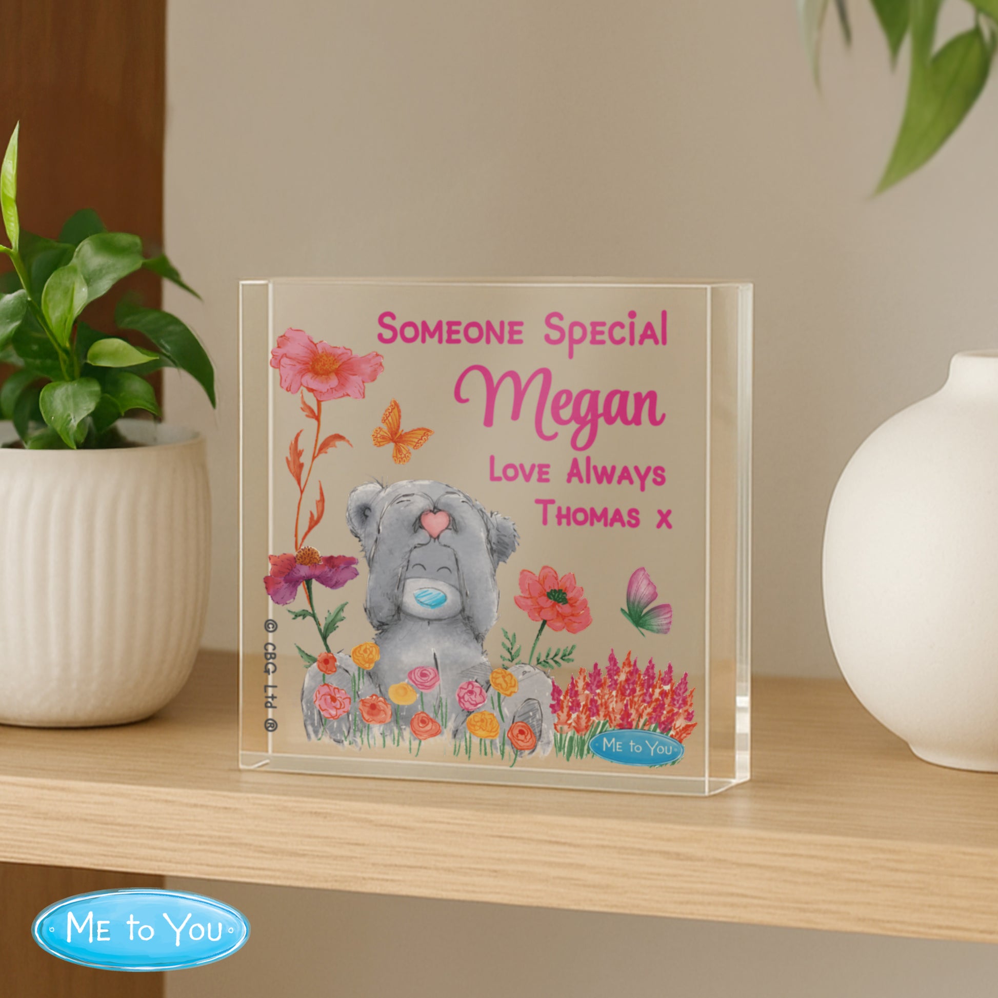Personalised Me to You Flowery Glass Ornament – Tatty Teddy Keepsake Gift - image 2