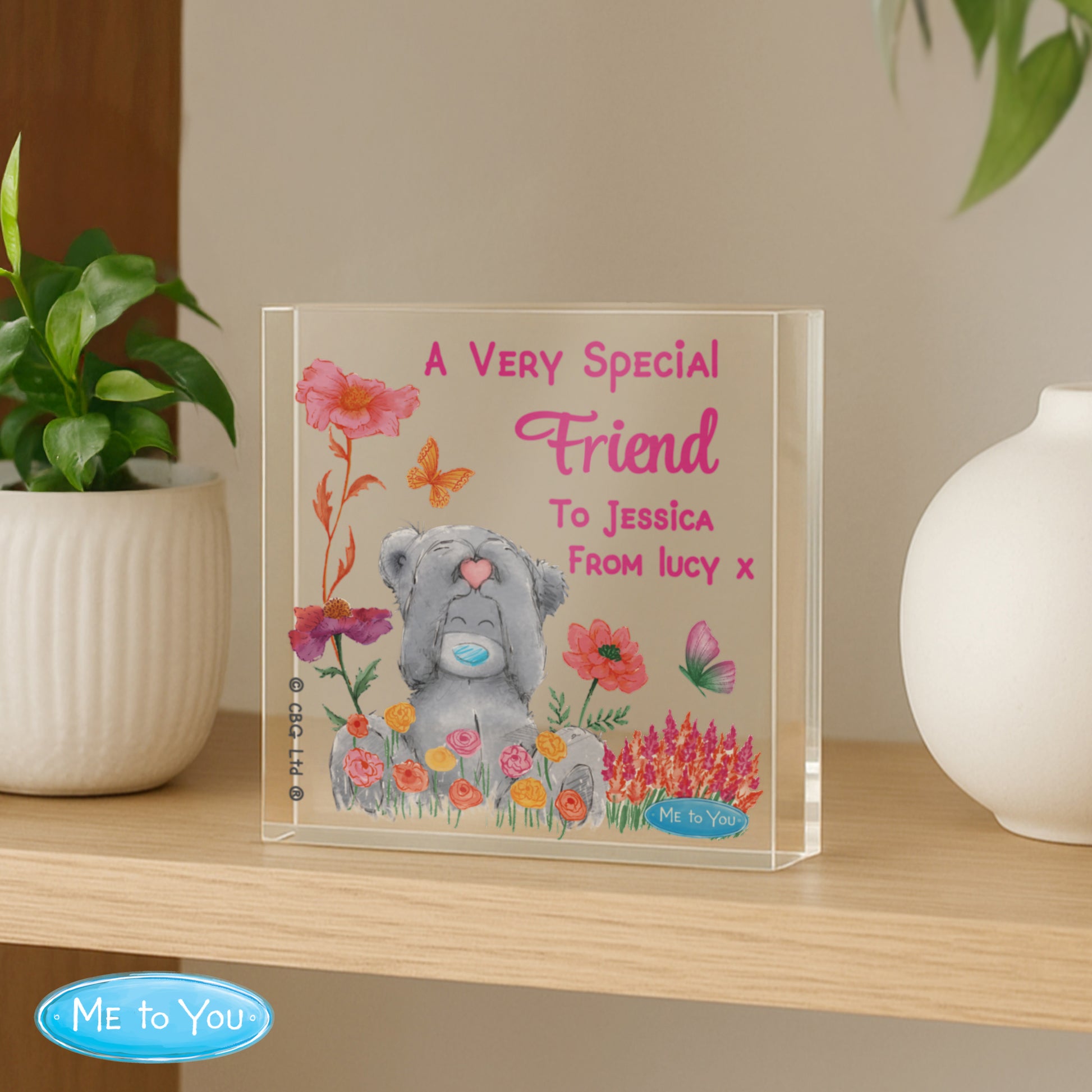 Personalised Me to You Flowery Glass Ornament – Tatty Teddy Keepsake Gift - image 4
